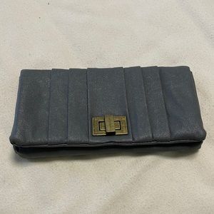 BDG gray pleated wallet/clutch*